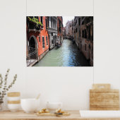 Poster Canal à Venise en Italie (Cuisine)
