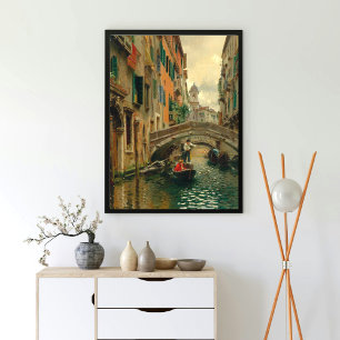 Poster Canal calme, Venise