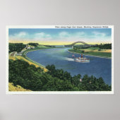 Poster Canal Cape Cod Vue du pont de Sagamore (Devant)