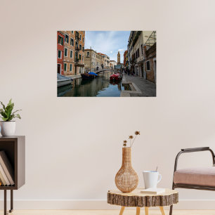 Poster Canal charmant de Cannaregio Venise Italie