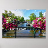 Poster Canal d'Amsterdam (Devant)