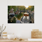 Poster Canal d'Amsterdam (Cuisine)