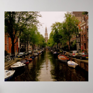 Poster Canal d'Amsterdam