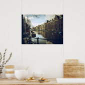Poster Canal d'Amsterdam (Cuisine)