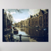 Poster Canal d'Amsterdam (Devant)