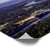 Poster Canal de Cape Cod - Ponts ferroviaires de Bourne S (Coin)