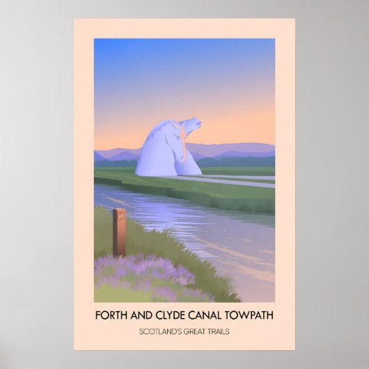 Poster Canal de Forth et Clyde chemin de halage Écosse Gr (Devant)