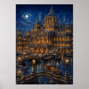 Poster Canal de la fête de Noël I - Palais du canal