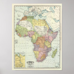 Poster Canal de l'Afrique, Suez