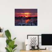 Poster Canal de Lewes Sunset 2005 (Bureau à domicile)