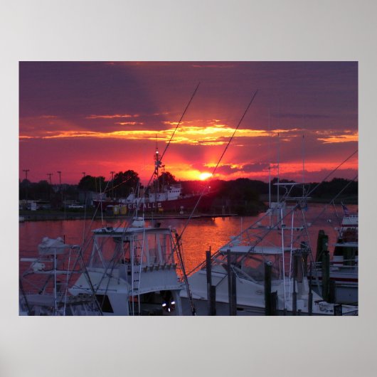 Poster Canal de Lewes Sunset 2005 (Devant)