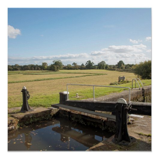 Poster Canal de Montgomery Shropshire Angleterre (Devant)