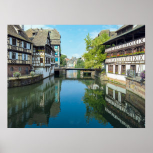 Poster canal de Strasbourg France