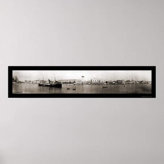 Poster Canal de Venise Italie Photo 1909 (Devant)