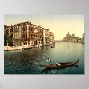 Poster Canal grand II, copie archivistique de Venise,