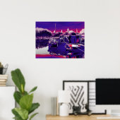 POSTER CANAL NARROWBOATS (Bureau à domicile)