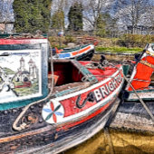 POSTER CANAL NARROWBOATS