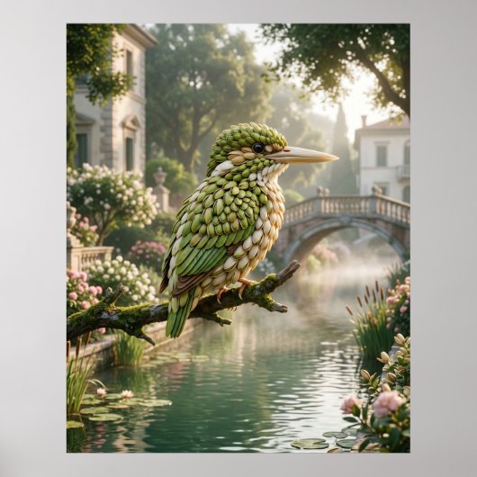 Poster Canal Pistachio Kingfisher (Devant)