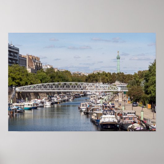 Poster Canal Saint Martin - Paris (Devant)