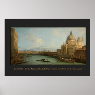 Poster Canaletto peinture - Venise, Grand Canal