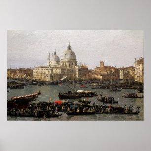 Poster Canaletto Venise, le bassin San Marco