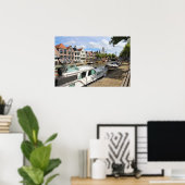 Poster Canalside View, Dokkum, Pays-Bas (Bureau à domicile)