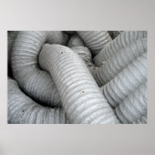 Poster Canapé en tissu gris et noir (Devant)