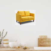 Poster Canapé jaune (Cuisine)