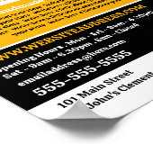 Poster Canapé Jaune - Ventes de magasin de meubles (Coin)