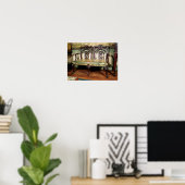 Poster Canapé sculpté, avec siège en tapisserie, semblabl (Bureau à domicile)