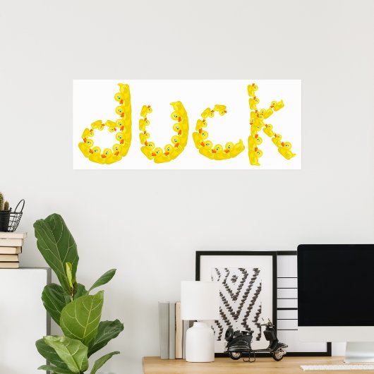 Poster Canard (Bureau à domicile)