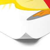 Poster Canard à ruban rouge (Coin)