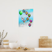 Poster Canard avec lettrage coréen (Cuisine)