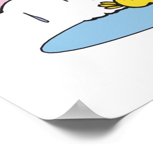 Poster canard avec parapluie (Coin)