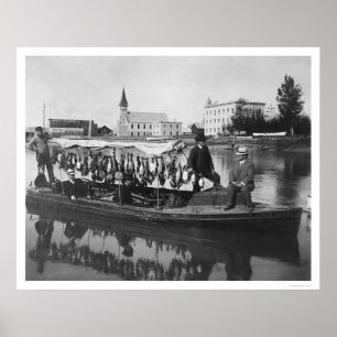 Poster Canard chassant la photo 1912 de l'Alaska