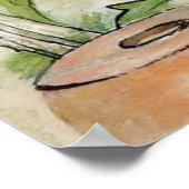 Poster Canard classique dans un jardin potager (Coin)