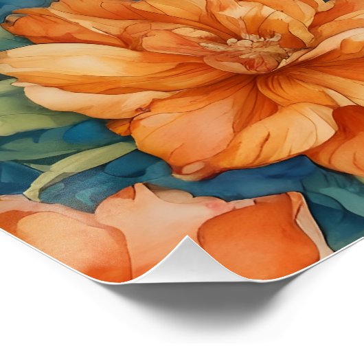 Poster Canard coloré (Coin)