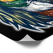 Poster Canard colvert avec mullet et lunettes (Coin)