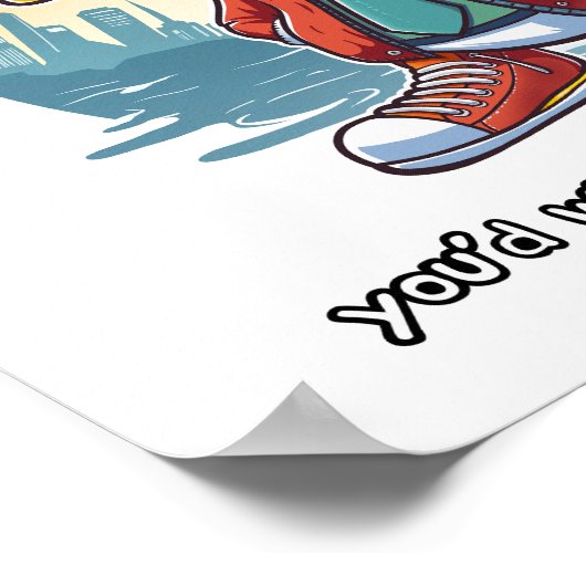 Poster Canard cool (Coin)