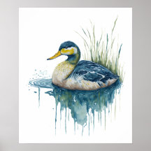 canard d'aquarelle