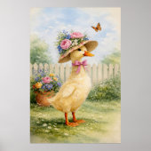 Poster Canard de jardin vintage (Devant)