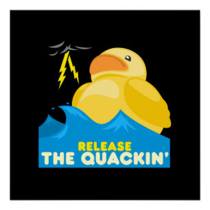 Poster Canard en caoutchouc