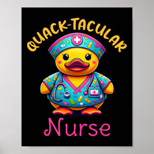 Poster Canard en caoutchouc mou Infirmière inscrite Médic