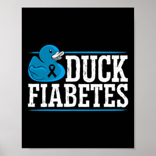 Poster Canard Fiabète Diabète Mois de sensibilisation Ins