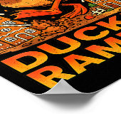Poster Canard Furieux Drôle Unique Noël Rampage Pain d'ép (Coin)