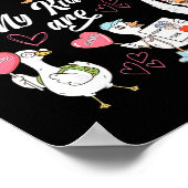 Poster Canard idiot rétro Saint-Valentin A Analyse du com (Coin)