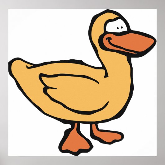 Poster Canard jaune (Devant)