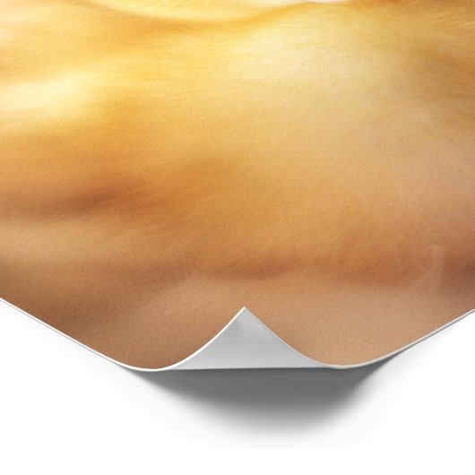 Poster Canard Jaune Fuzzy Bébé de Pâques Canard (Coin)