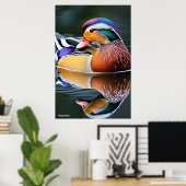 Poster Canard mandarin (Bureau à domicile)