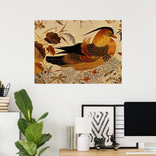 Poster Canard mandarin (Bureau à domicile)